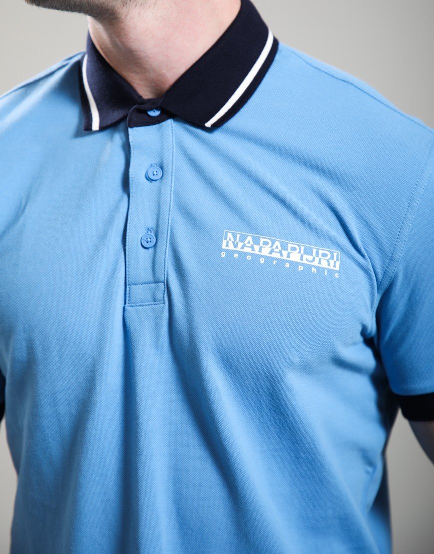 Napapijri E-Zeri Polo Shirt Blue Jasper