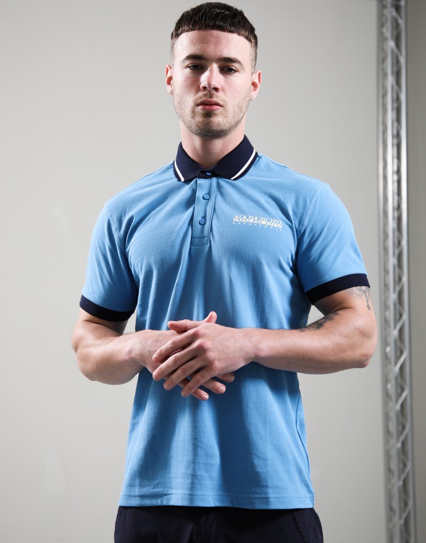 Napapijri E-Zeri Polo Shirt Blue Jasper