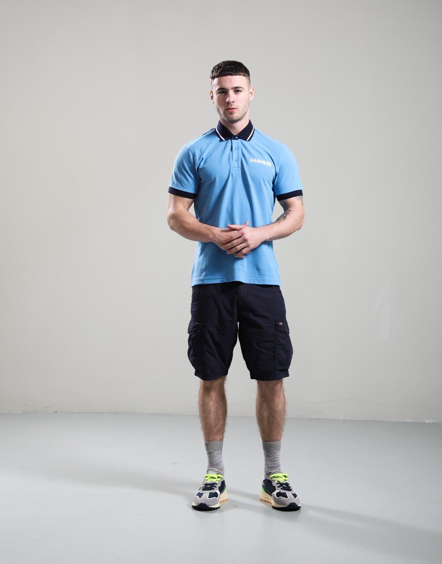 Napapijri E-Zeri Polo Shirt Blue Jasper