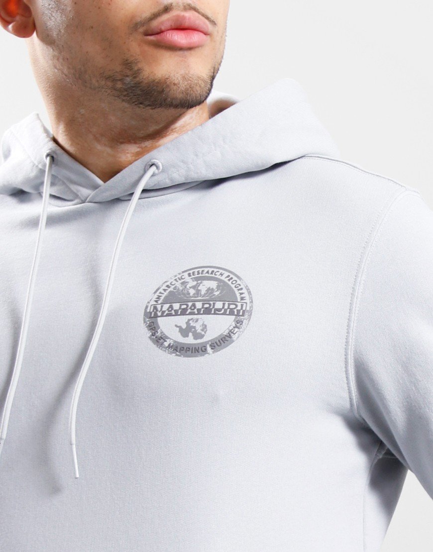 Napapijri Gray Cotton Hoodie