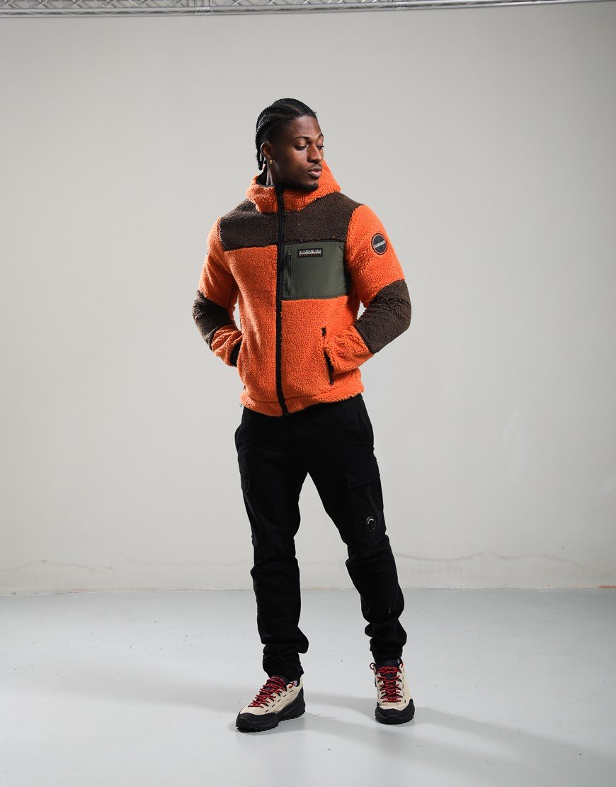 Napapijri Yupik Full Zip Fleece Hoodie Multicolour M5E