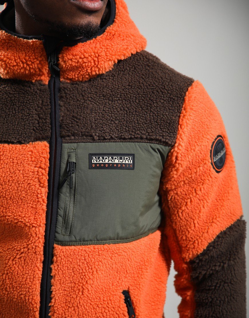 Napapijri Yupik Full Zip Fleece Hoodie Multicolour M5E