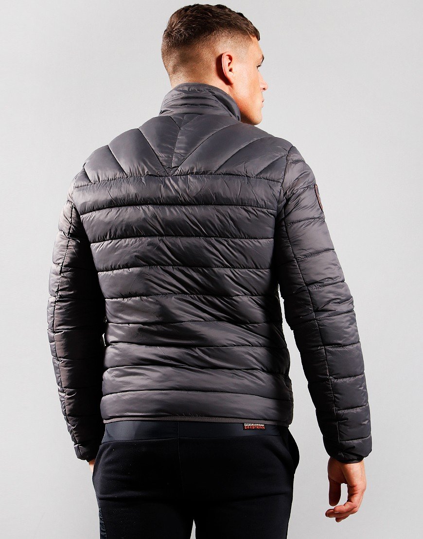 Napapijri Aerons 2 Stand Collar Jacket Dark Grey Solid - Terraces Menswear