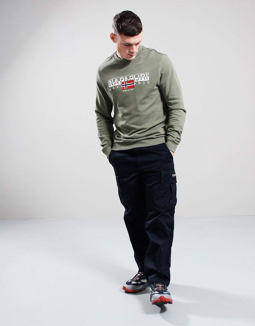 Napapijri B-Aylmer Crew Sweat Green Lichen