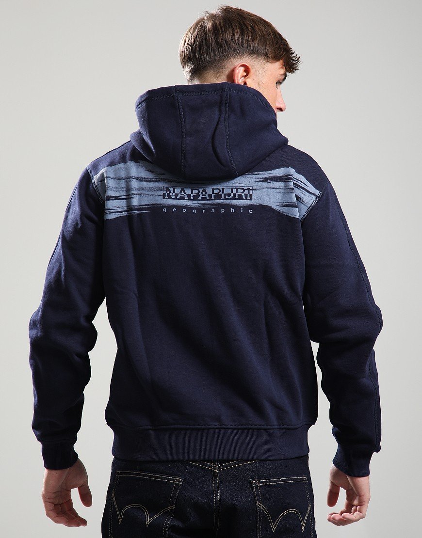 Napapijri B-Back Graphic Hoodie Blu Marine