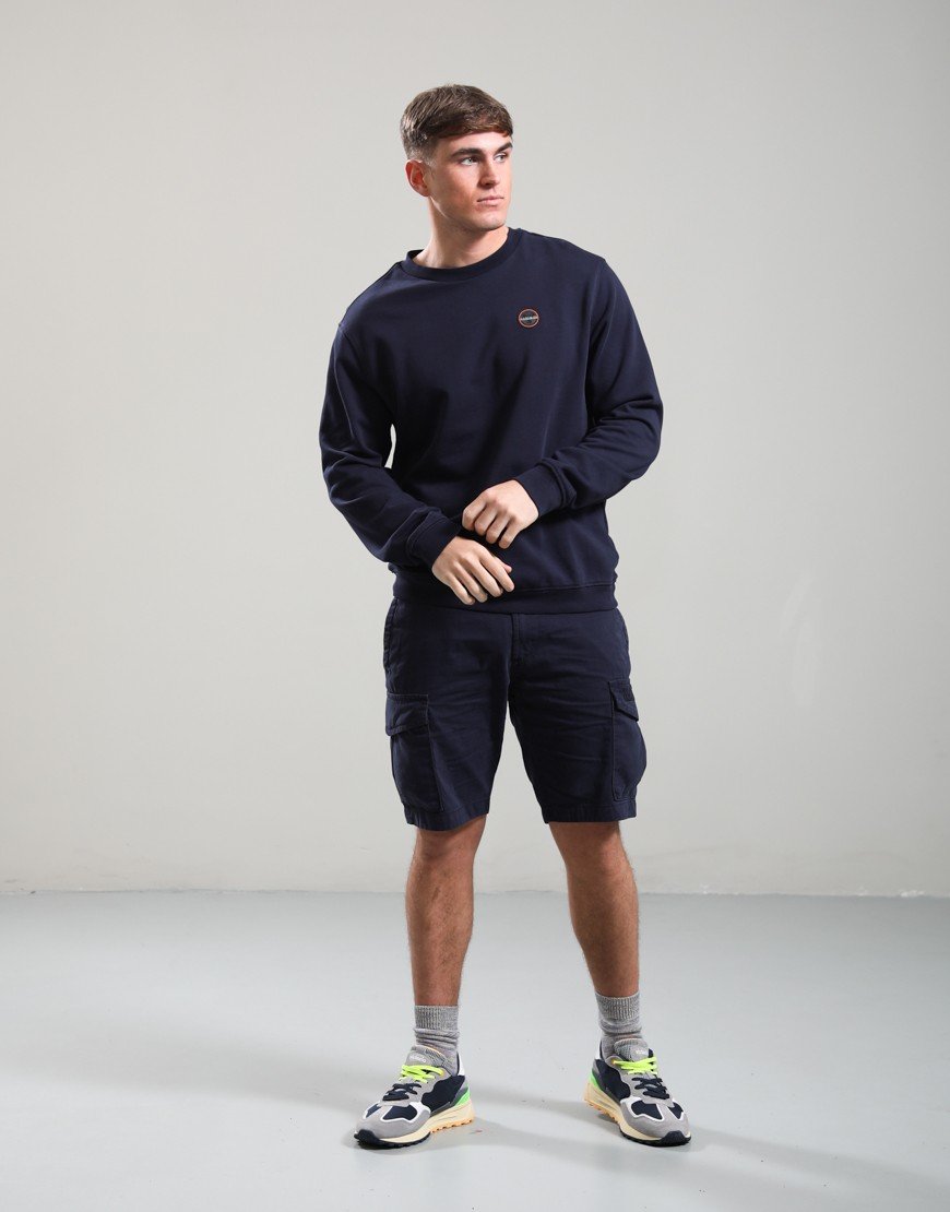 Napapijri B-Badge Crew Sweat Blu Marine
