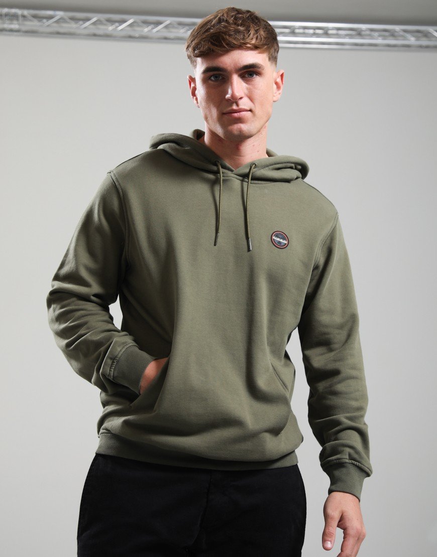 Napapijri B-Badge Hoodie Olive Night