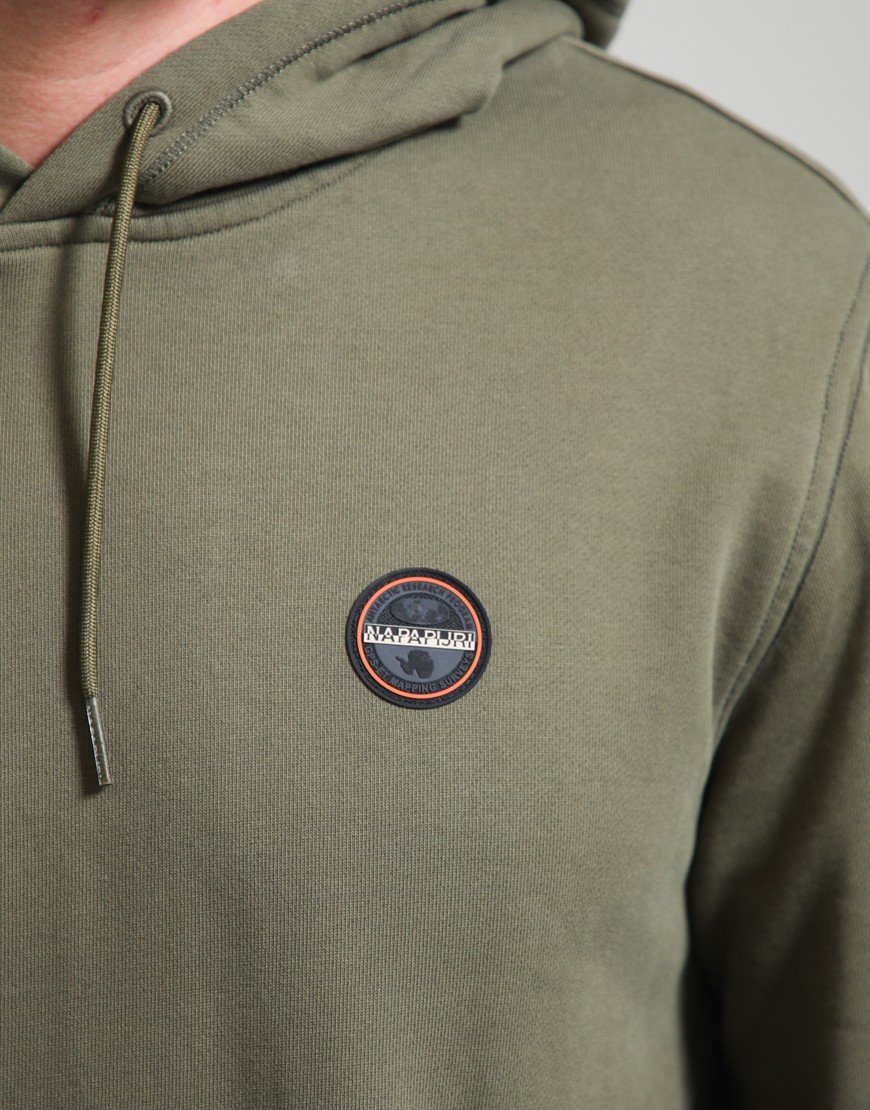 Napapijri B-Badge Hoodie Olive Night