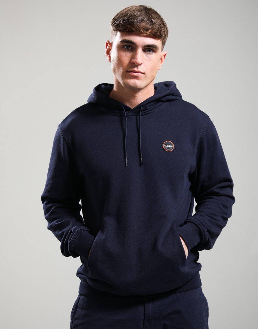 Napapijri B-Badge Hoodie Blu Marine