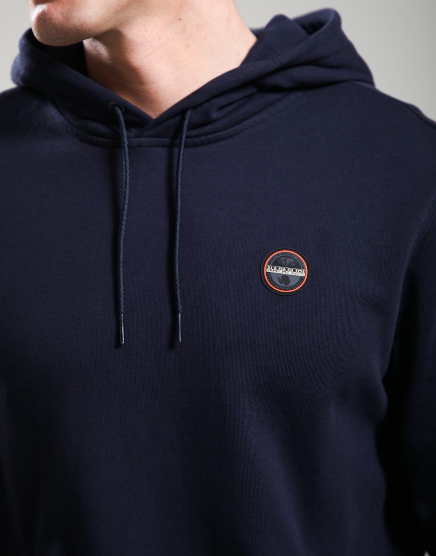 Napapijri B-Badge Hoodie Blu Marine