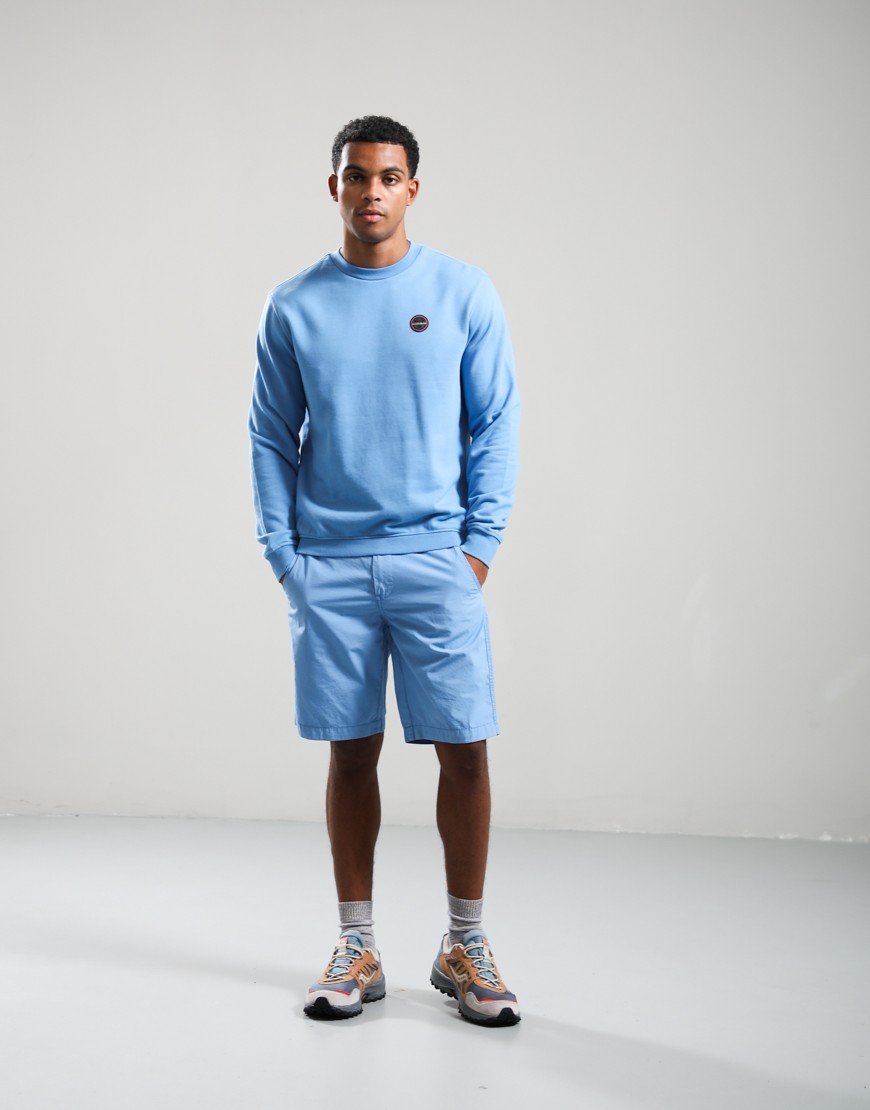 Napapijri B-Badge Crew Sweat Blue Jasper