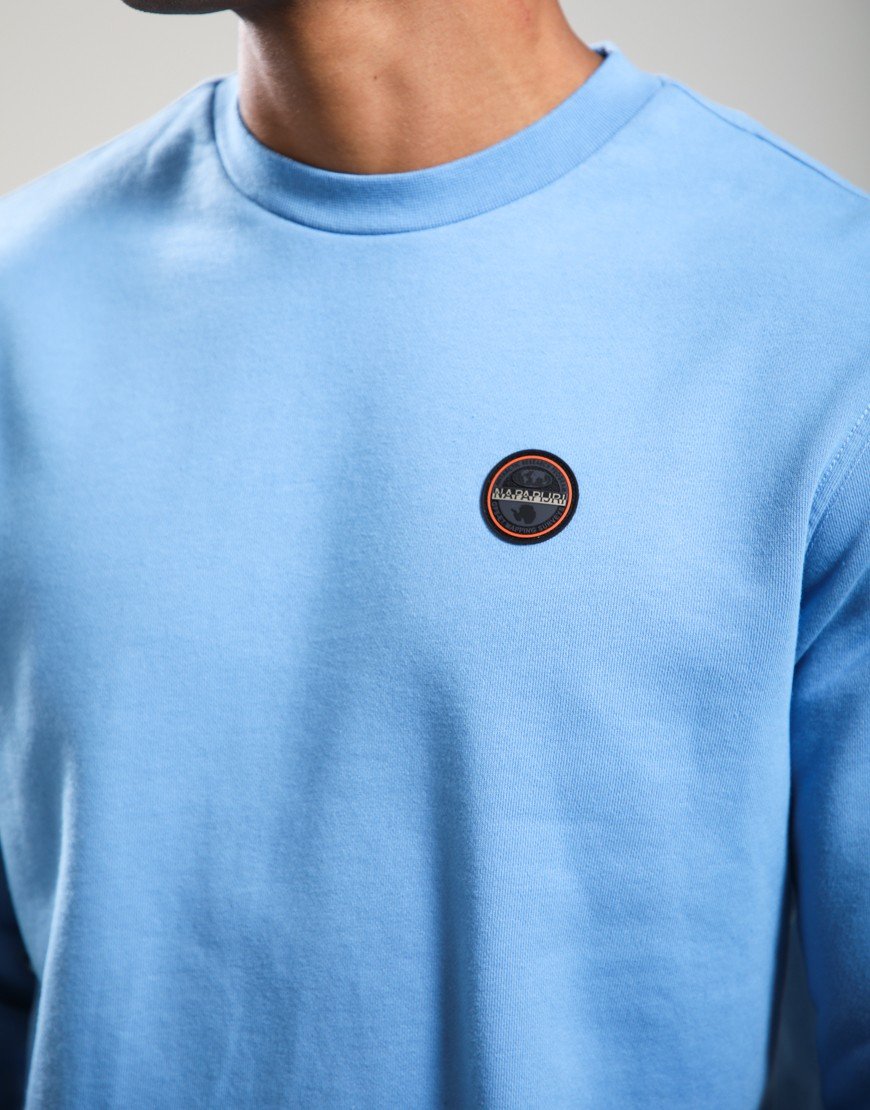 Napapijri B-Badge Crew Sweat Blue Jasper