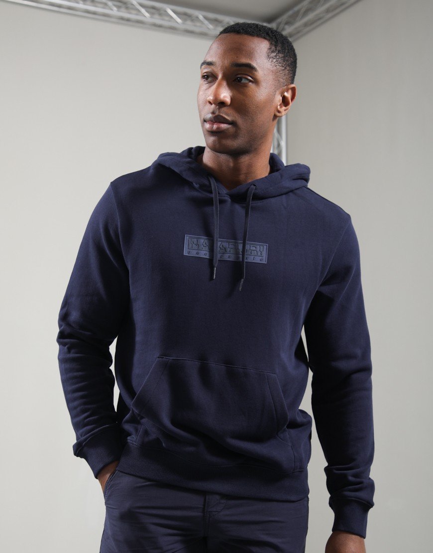 Napapijri B-Box Logo Hoodie Blu Marine