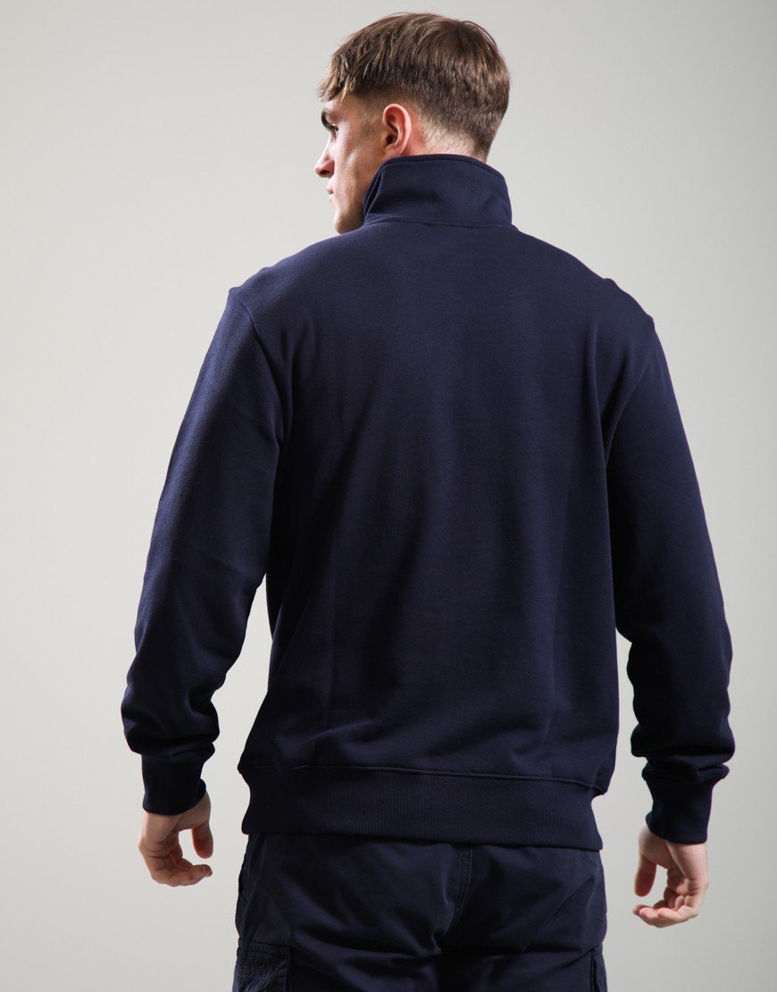 Napapijri B-Box Logo Half Zip Sweat Blu Marine