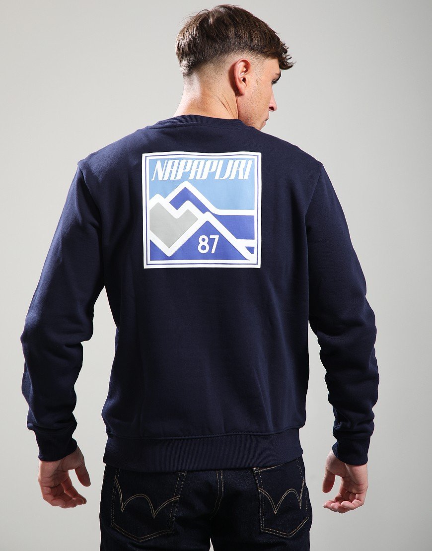Napapijri B-Guide Crew Sweat Blu Marine