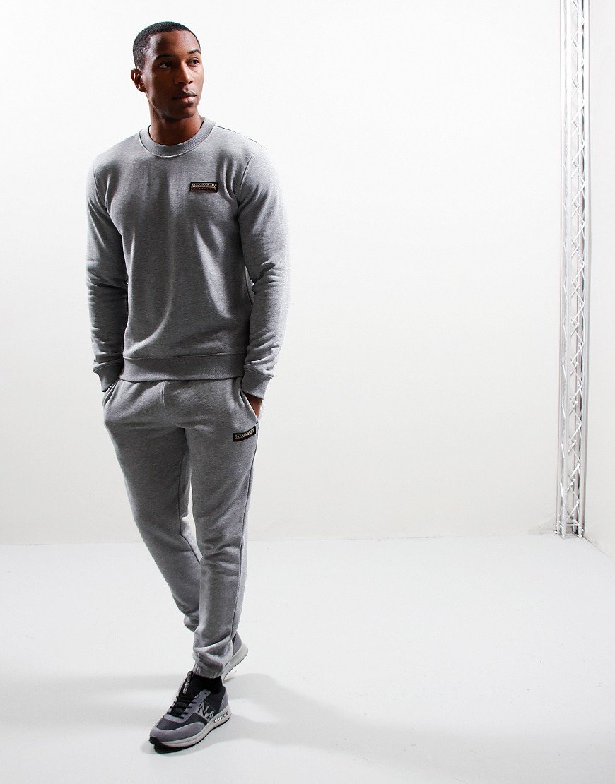 Napapijri Grigio Cotton Men Sweatshirt main image 0