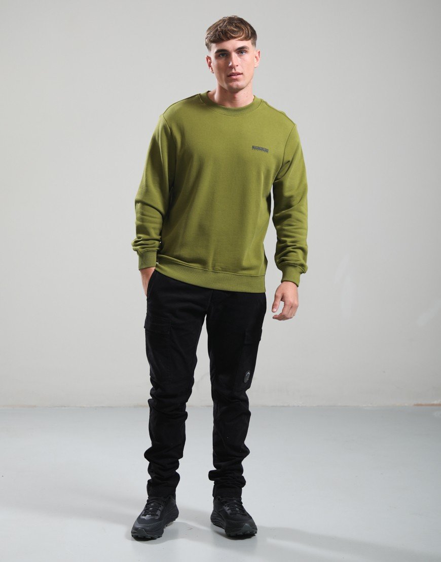 Napapjiri B-Small Box Crew Sweat Avocado