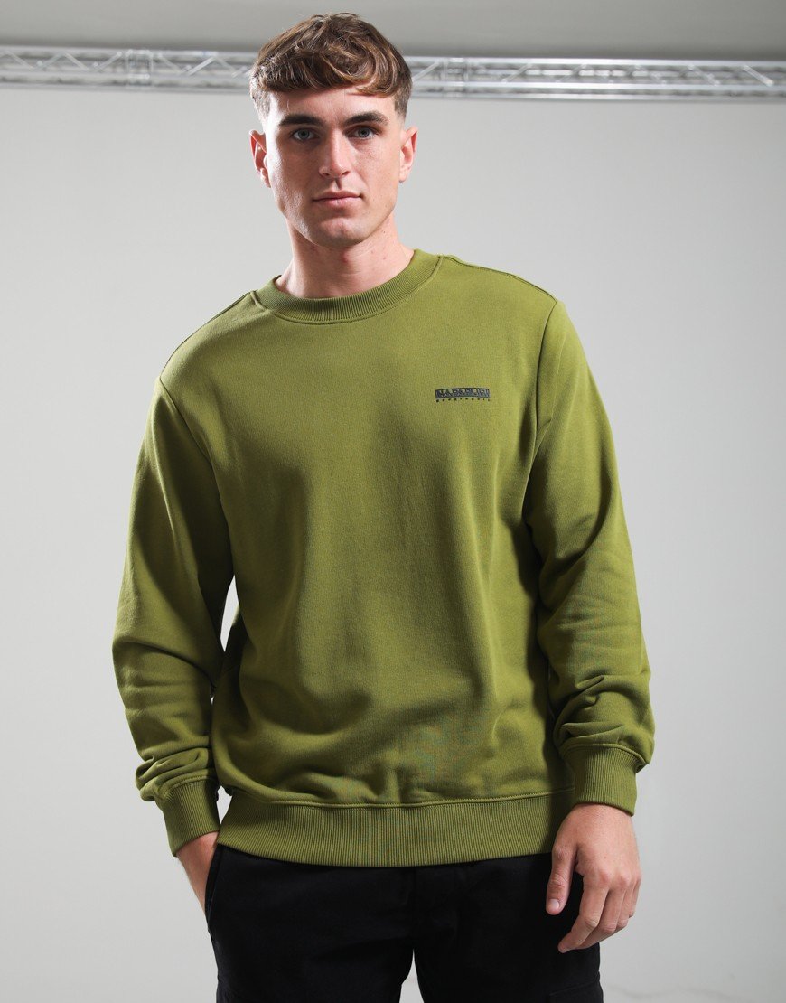 Napapjiri B-Small Box Crew Sweat Avocado