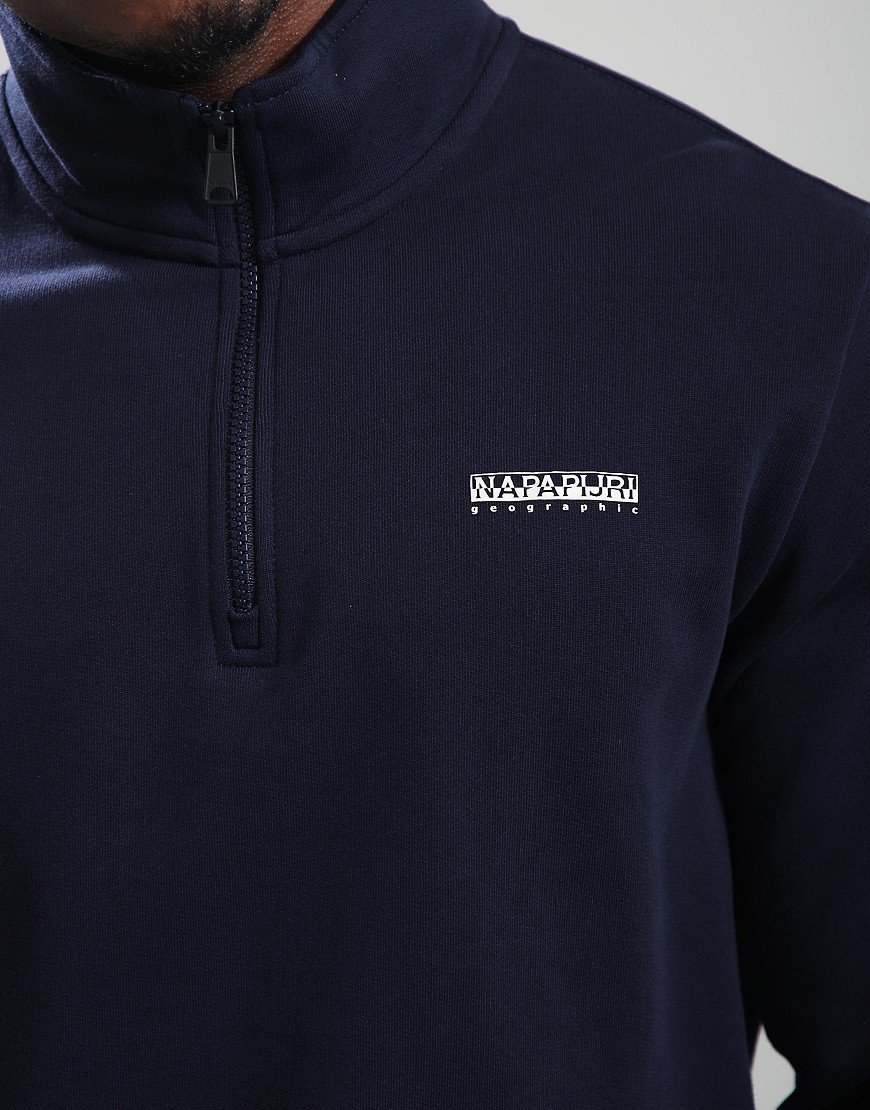 Napapijri B-Small Box Half Zip Sweat Blu Marine