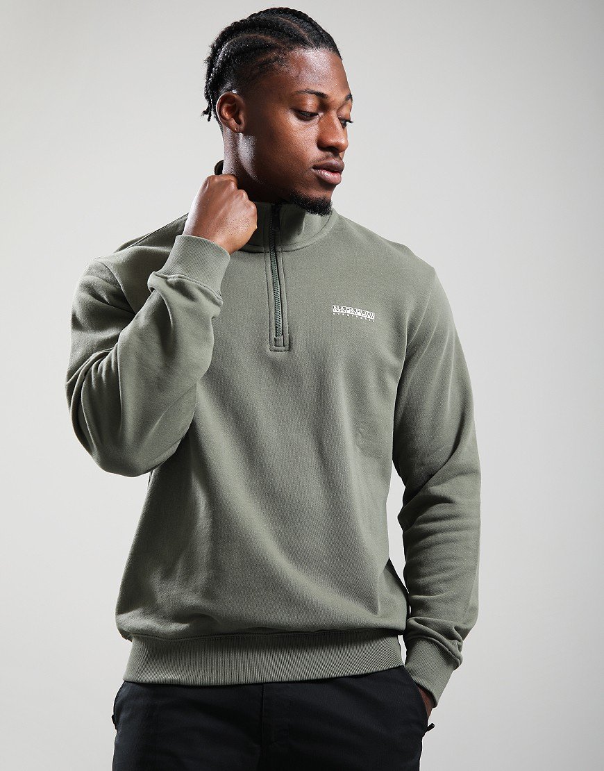 Napapijri B-Small Box Half Zip Sweat Tea Leaf