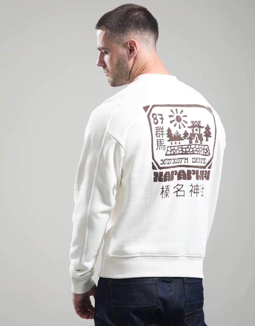 Napapijri B-Teza Crew Sweat White Whisper