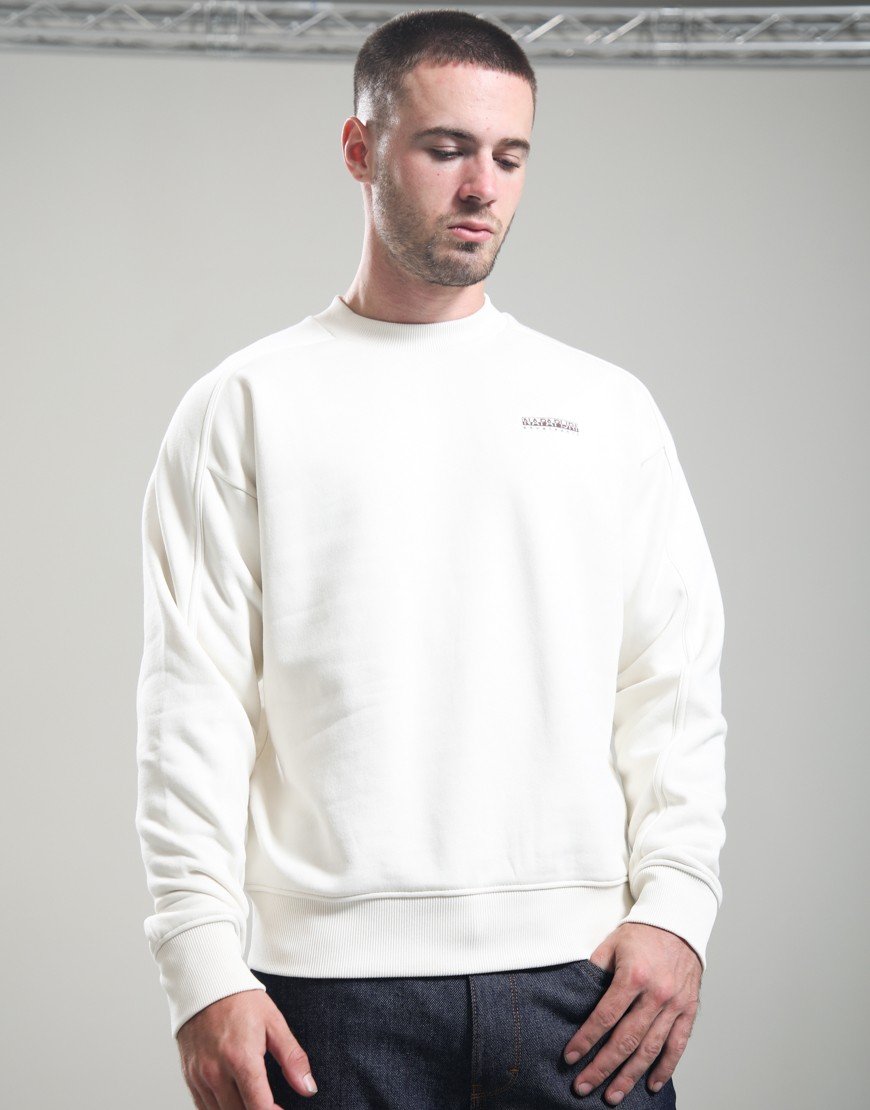 Napapijri B-Teza Crew Sweat White Whisper