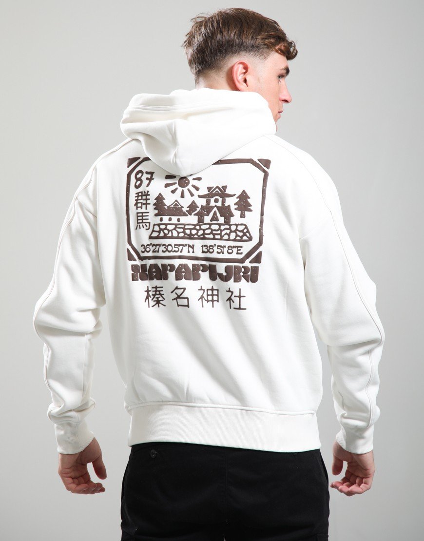 Napapijri B-Teza Hoodie White Whisper