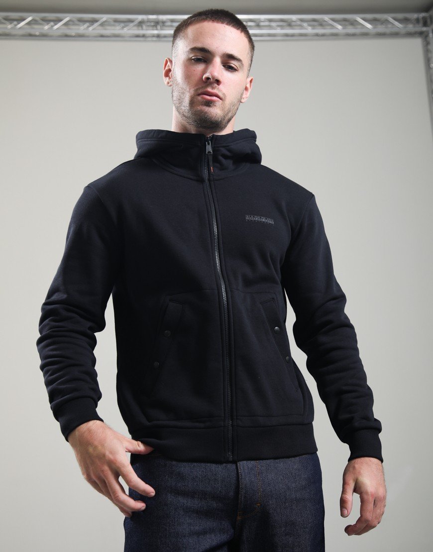 Napapijri B-Yourte Full Zip Hoodie Black Beauty