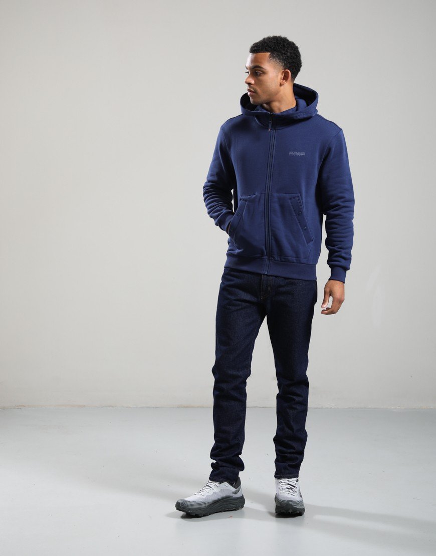 Napapijri B-Yourte Full Zip Hoodie Naval Acade B2Q