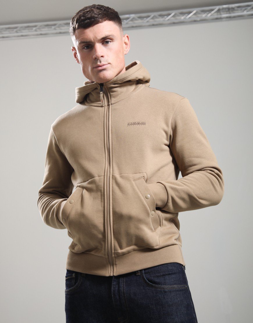Napapijri B-Yourte Full Zip Hoodie Petrified Oak