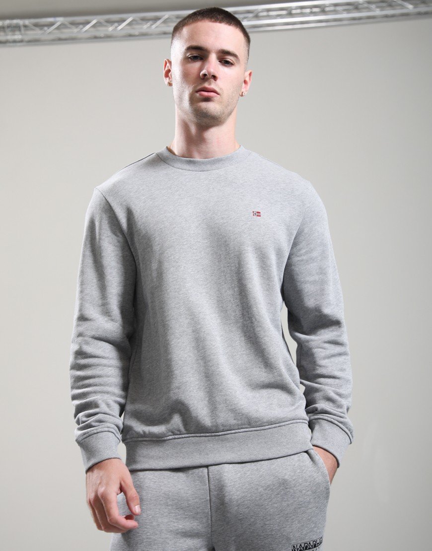 Napapijri Balis Summer 2 Crew Sweat Medium Grey Melange