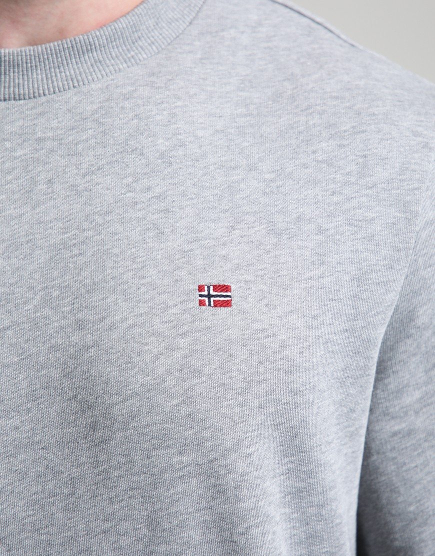 Napapijri Balis Summer 2 Crew Sweat Medium Grey Melange