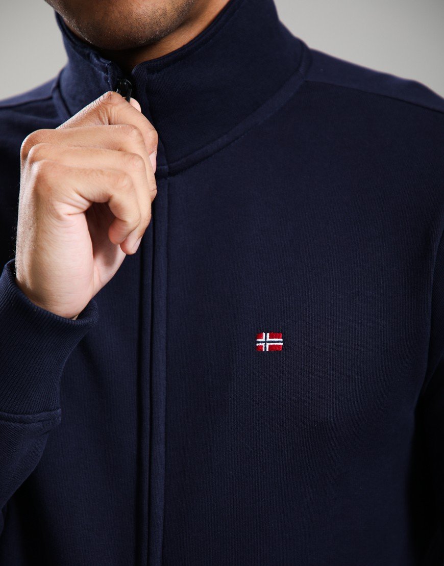 Napapijri Balis Full Zip Sweat Blu Marine