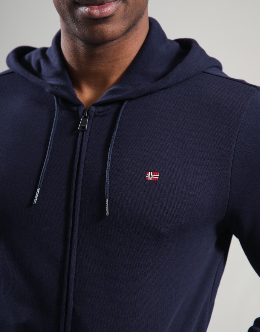 Napapijri Balis Full Zip Hoodie Blu Marine