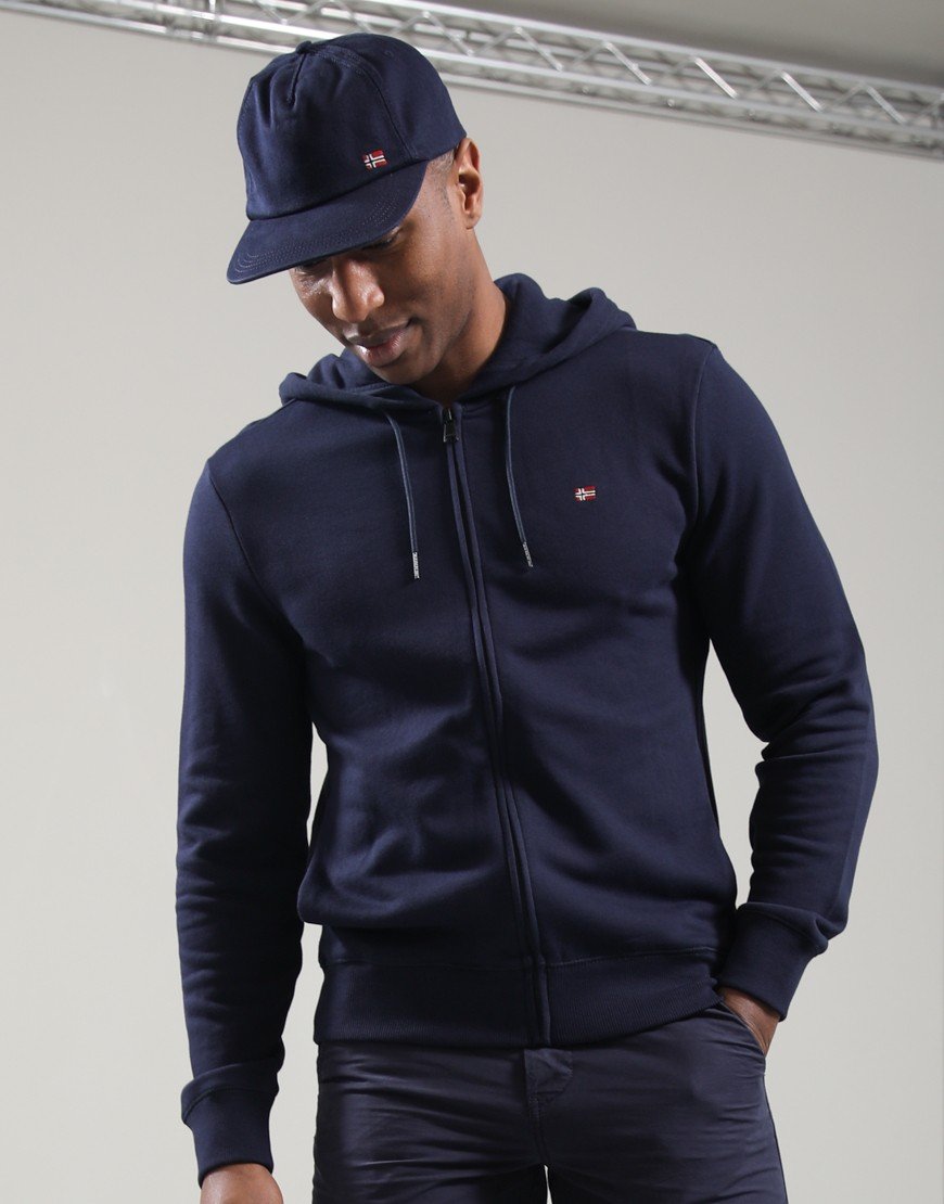 Napapijri Balis Full Zip Hoodie Blu Marine