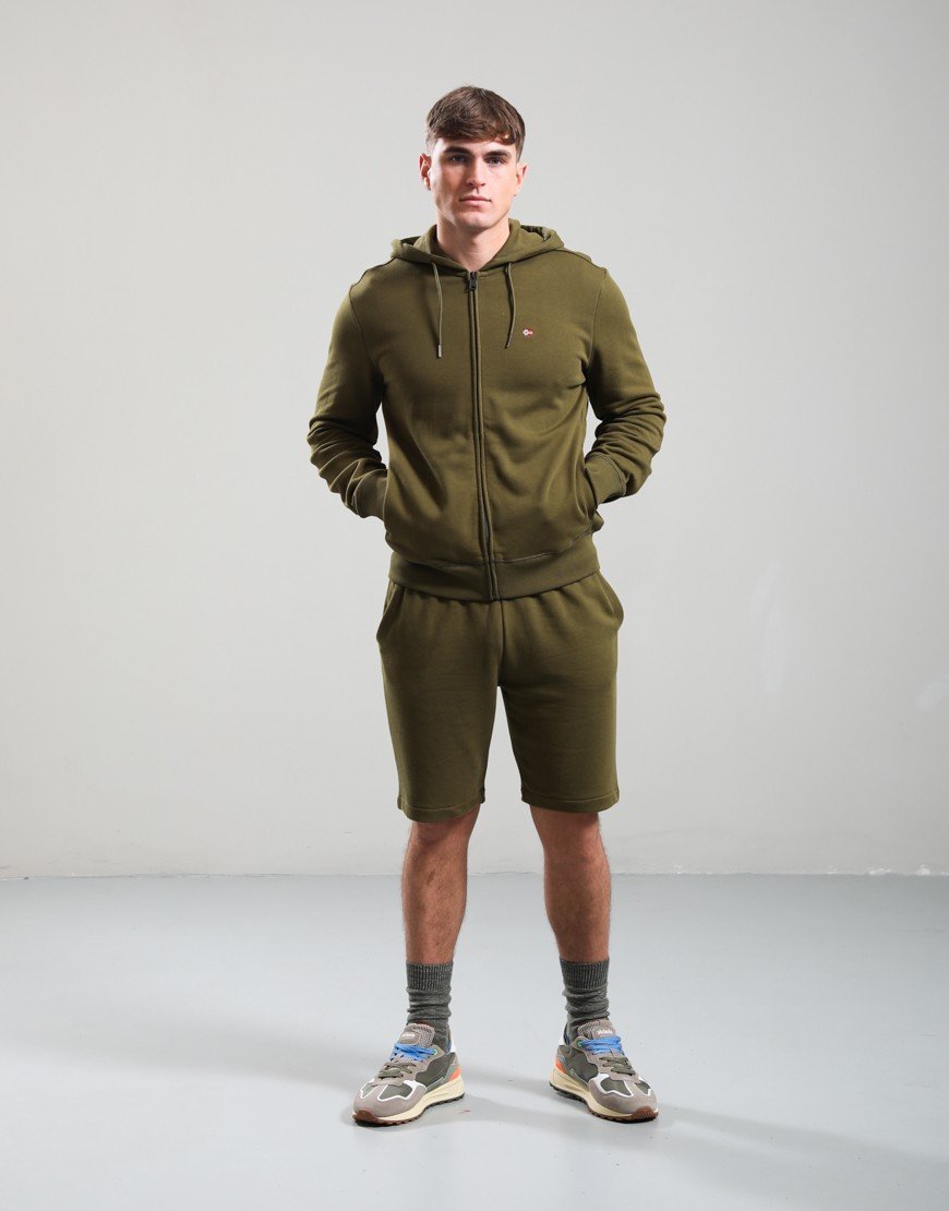 Napapijri Balis Full Zip Hoodie Dark Olive G3A