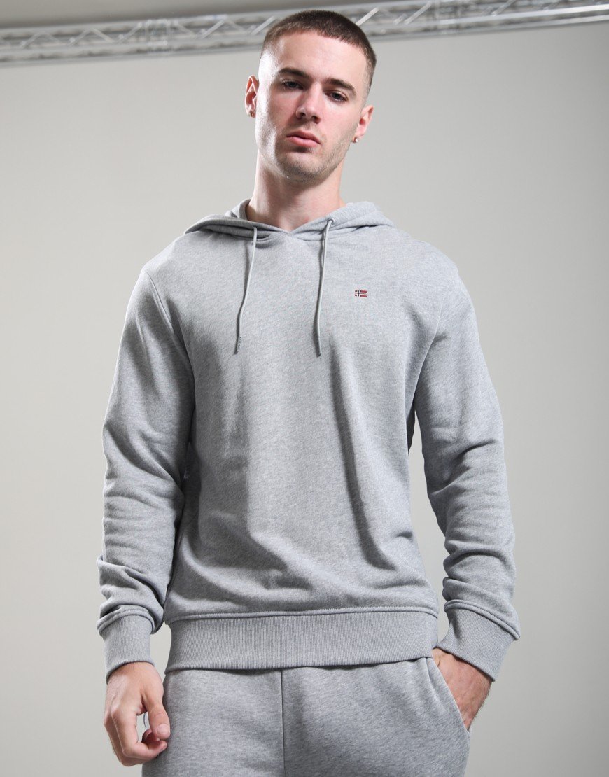 Napapijri Balis Summer Hoodie Medium Grey Melange