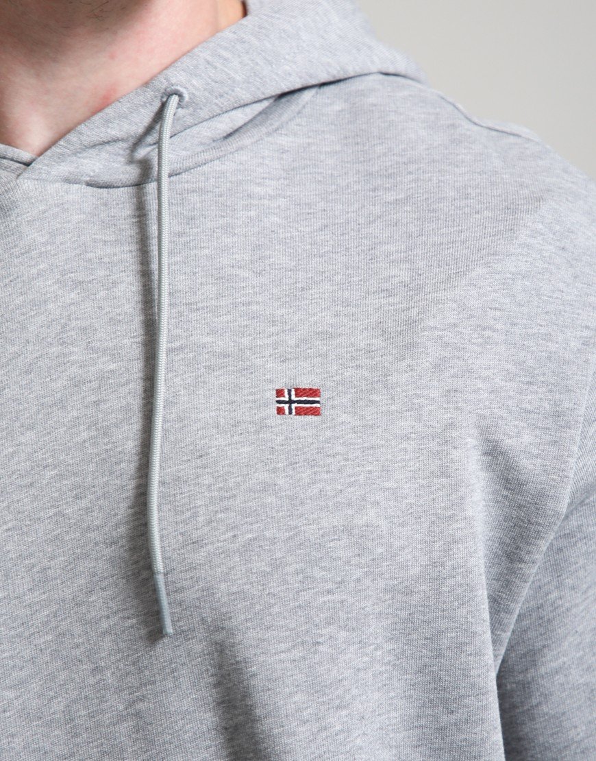 Napapijri Balis Summer Hoodie Medium Grey Melange