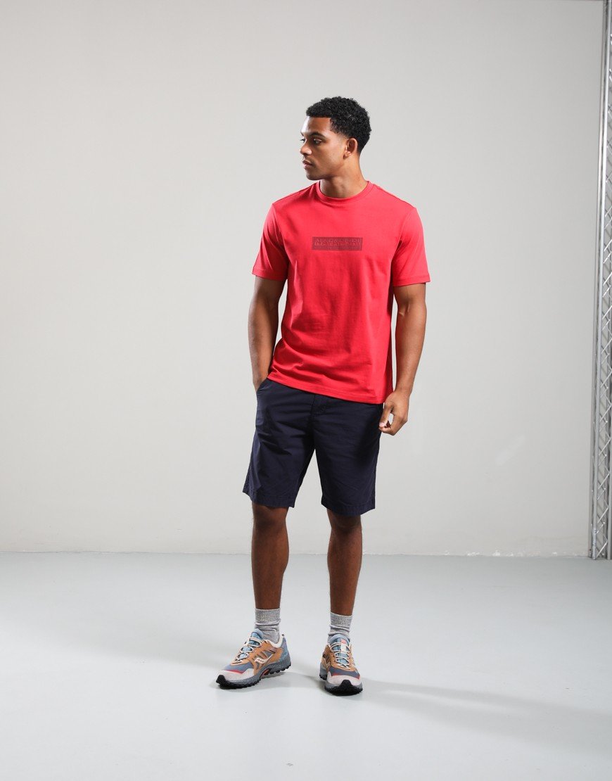 Napapijri S-Box Logo T-Shirt Red