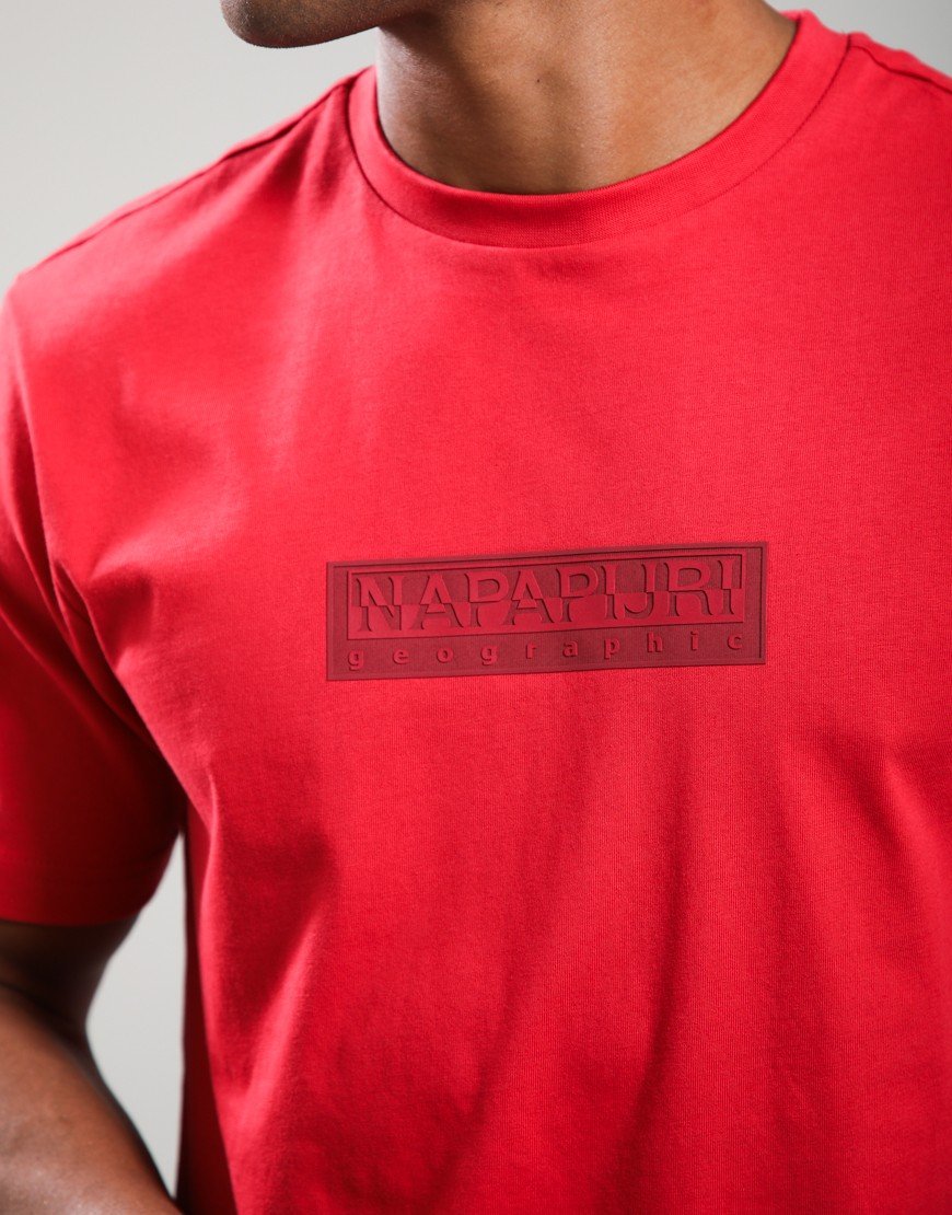 Napapijri S-Box Logo T-Shirt Red