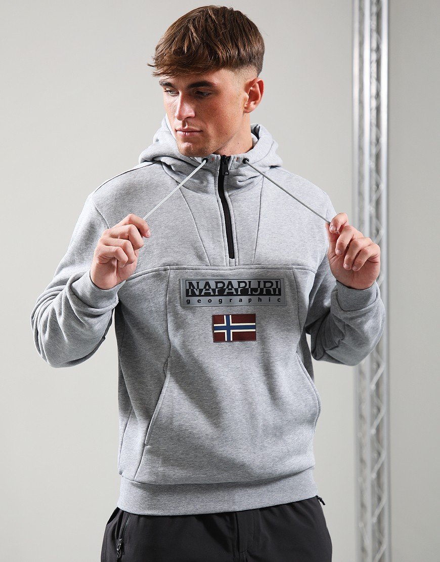 NAPAPIJRI Felpa Con Cappuccio Uomo Burgee Hzh 2.0 NP0A4I5E: Cotone Morbido E Stile Iconico