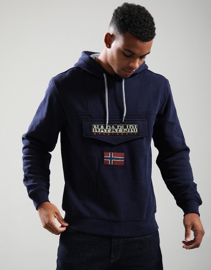 Napapijri Burgee Winter 4 Hoodie Blu Marine