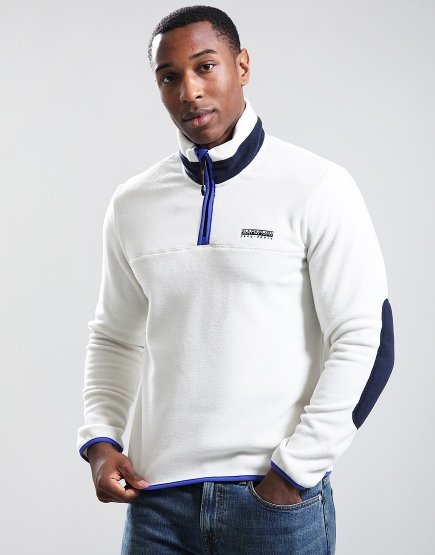 Napapijri T-Dergana Half Zip Fleece Beige Dimity