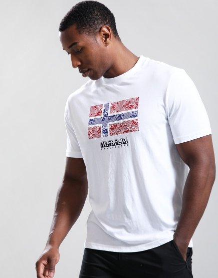 Napapijri S-Drapeau T-Shirt Bright White 