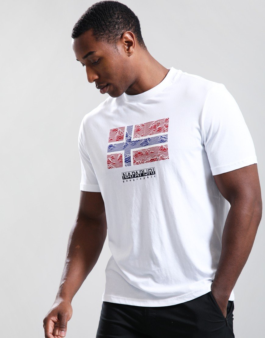 Napapijri S-Drapeau T-Shirt Bright White 