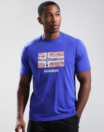 Napapijri S-Drapeau T-Shirt Royal Blue