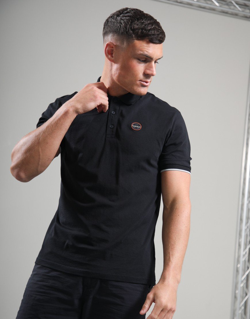 Napapijri E-Badge Polo Shirt Black Beauty