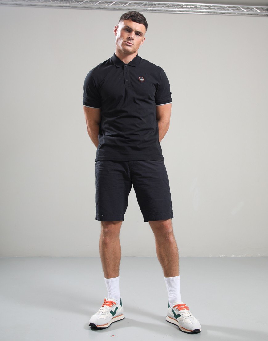 Napapijri E-Badge Polo Shirt Black Beauty