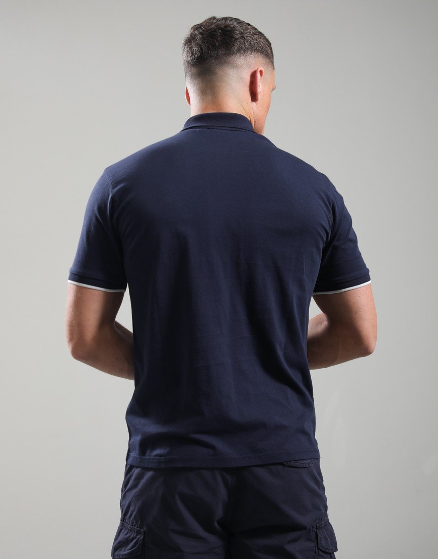 Napapijri E-Badge Polo Shirt Blu Marine