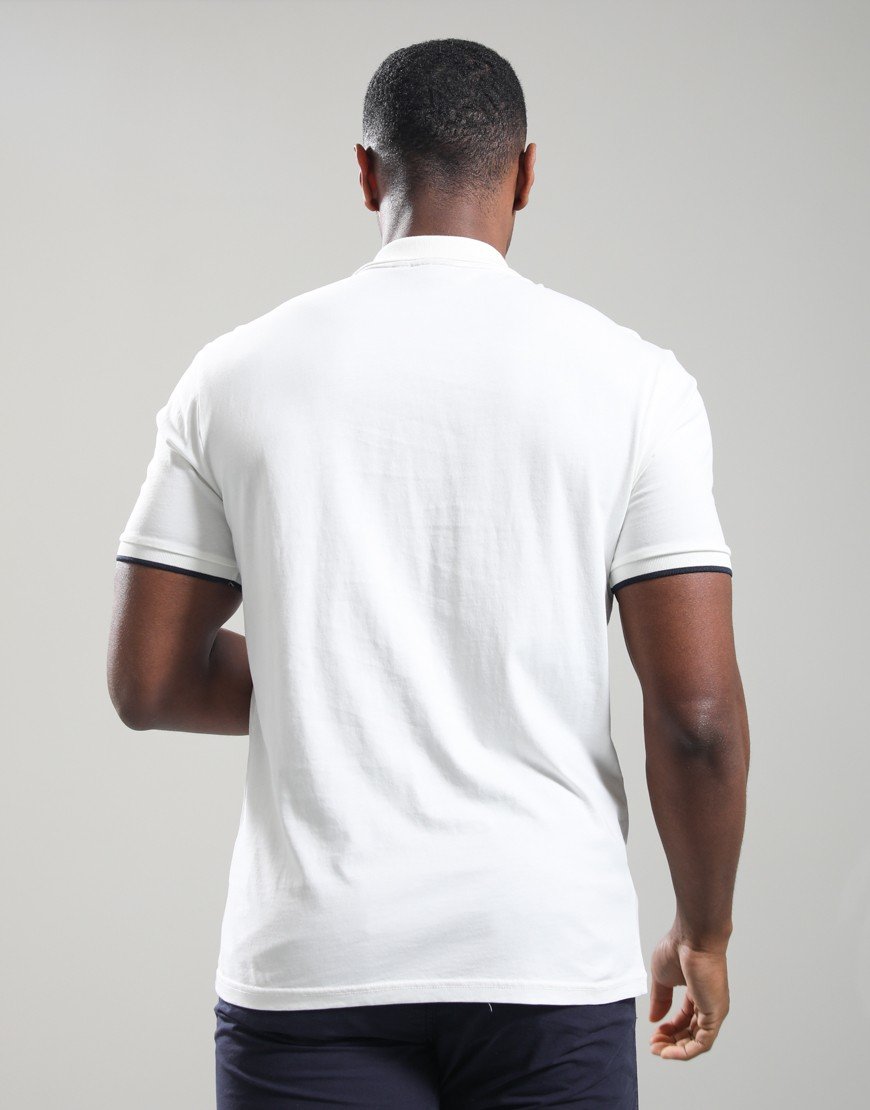 Napapijri E-Badge Polo Shirt White Heron